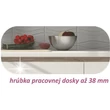 konyhabútor, sonoma tölgy/fehér magasfényű HG, LINE