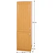 Hűtőgép szekrény elem, éger, balos, LORA MDF NEW KLASIK S60LO