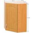 Sarok konyhaszekrény, felső, jobbos, éger, LORA MDF NEW KLASIK W60 / 60