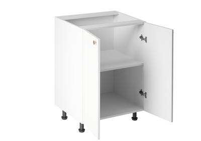 Linea White D60 alsó konyhaszekrény, fehér / arany