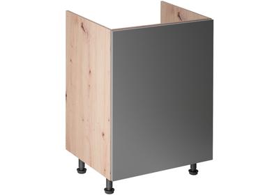 Langen D60Z-P-L alsó konyhaszekrény, szürke / artisan tölgy