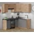 Langen B 190x150cm L alakú sarok konyhablokk