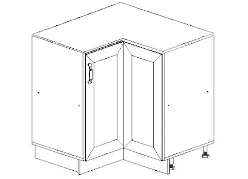 Febe 90 cm sarokszekrény