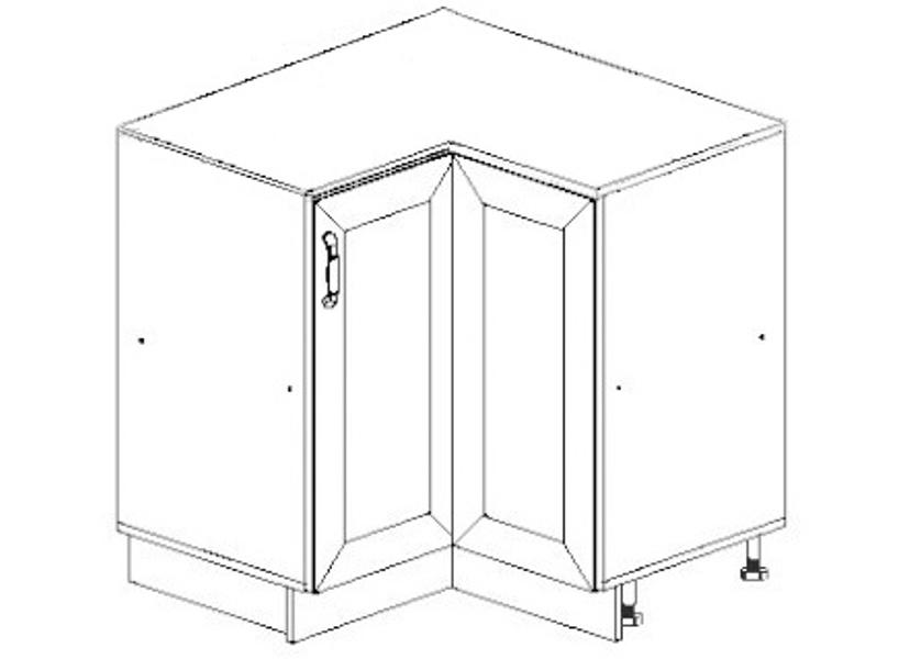Febe 90 cm sarokszekrény