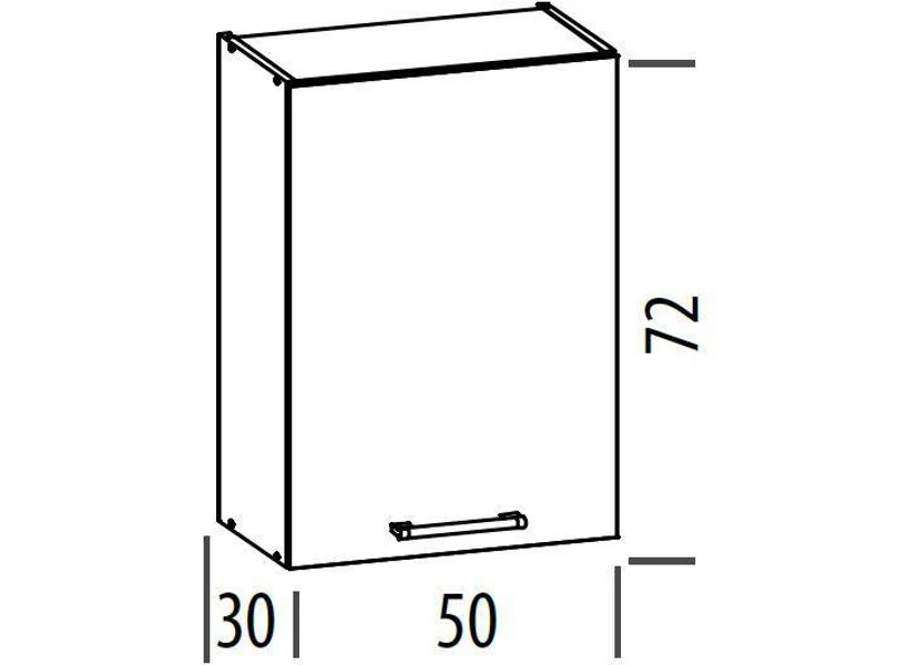 Modena 50 cm felső szekrény sonoma
