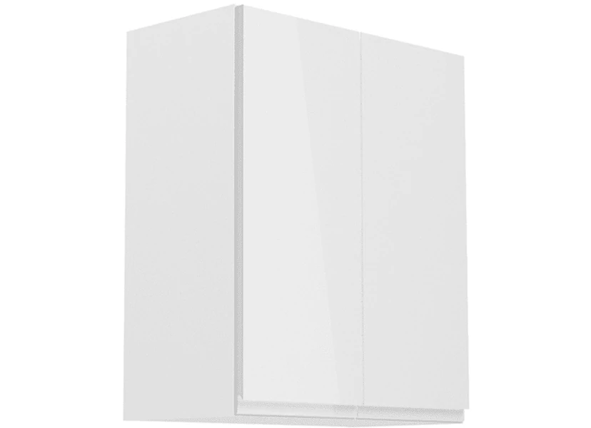 Felső szekrény, fehér/fehér extra magasfényű, AURORA G602F