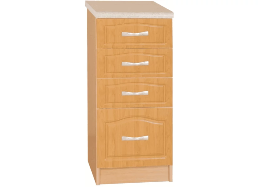 Konyhaszekrény, alsó, égerfa, LORA MDF NEW KLASIK S40SZ4