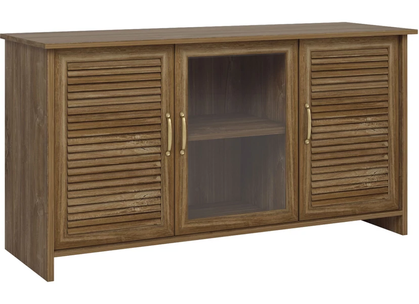 Orient K3DS komód 1 üvegezett és 2 normál ajtóval, stirlingtölgy